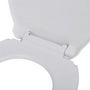 Voir la diapositive 5 : VIDAXL Abattant WC avec frein de chute 2 pcs Plastique Blanc