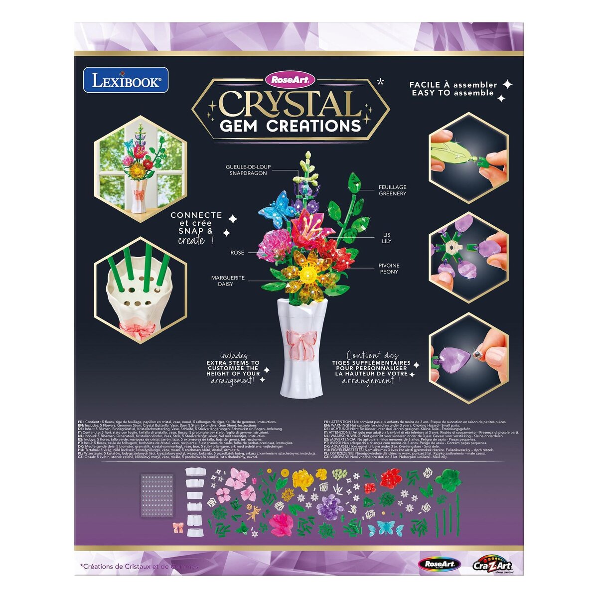 Lexibook Crystal Gem Bouquet de Fleurs