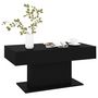 Voir la diapositive 3 : VIDAXL Table basse noir 96x50x45 cm bois d'ingenierie