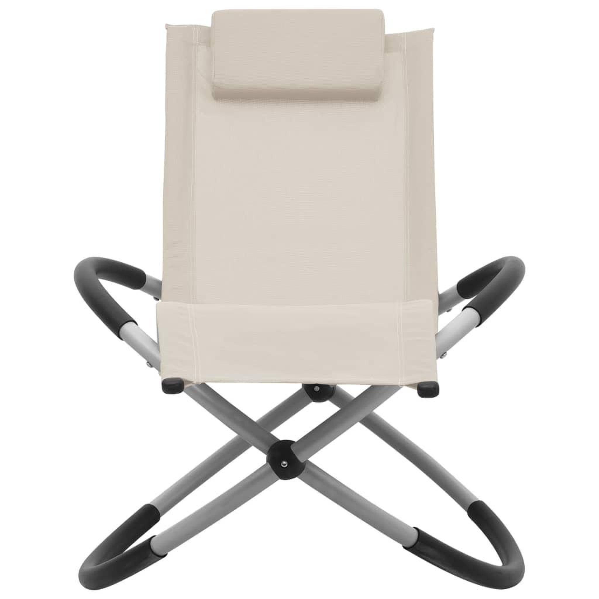 Voir la diapositive 2 : VIDAXL Chaise longue pour enfants Acier Creme