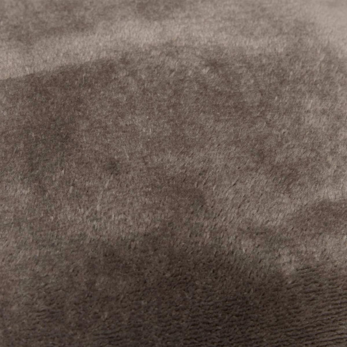 ATMOSPHERA Coussin en Flanelle Uni  Ollis  38x38cm Gris Foncé