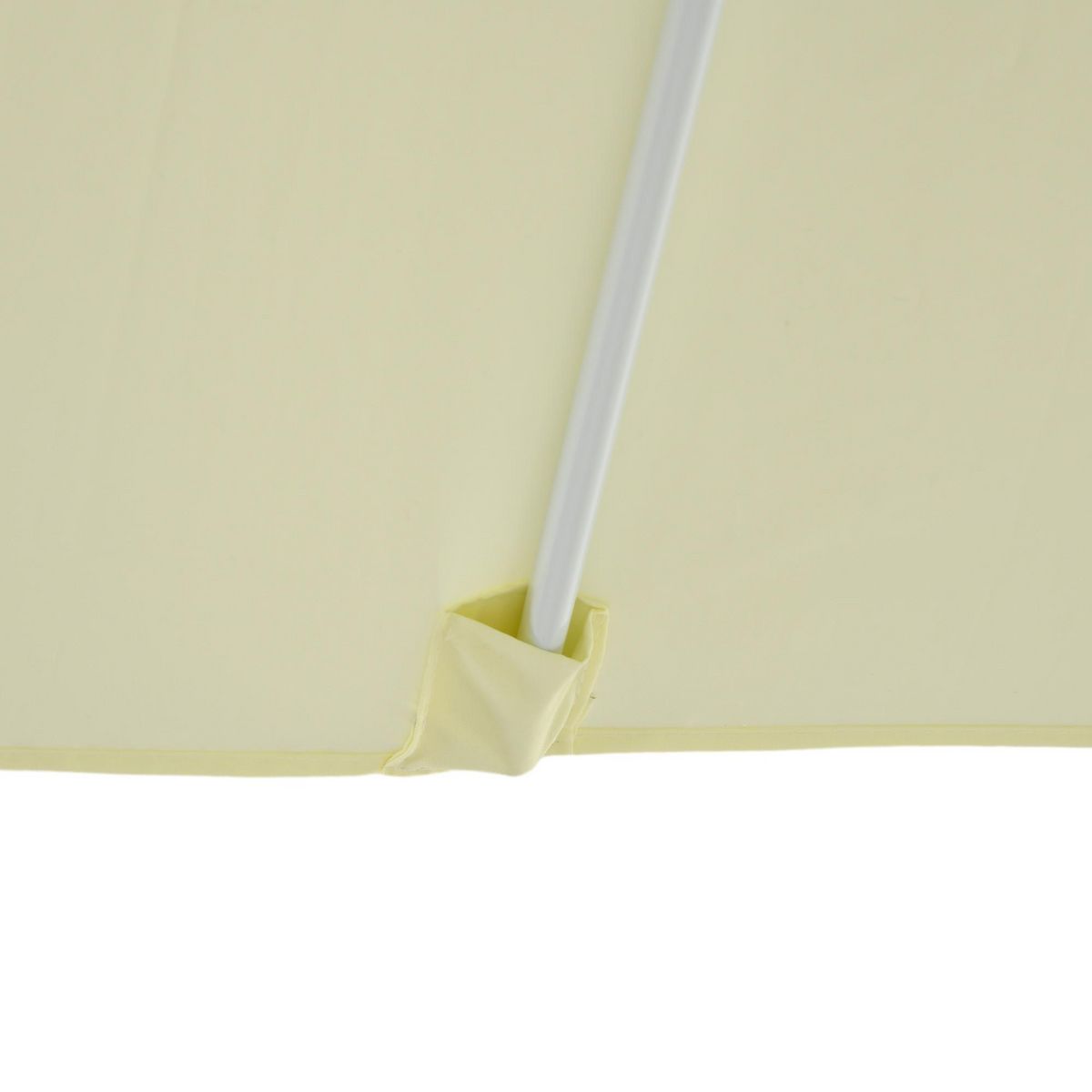 OUTSUNNY Parasol de jardin carré réglable dim. 2,48L x 2,48l x 2,50H m alu métal polyester haute densité 180 g/m² beige