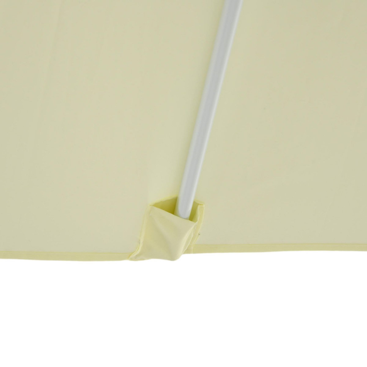 OUTSUNNY Parasol de jardin carré réglable dim. 2,48L x 2,48l x 2,50H m alu métal polyester haute densité 180 g/m² beige