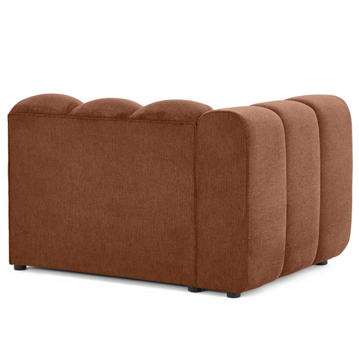 LISA DESIGN Debbie - module d'assise gauche en tissu texturé