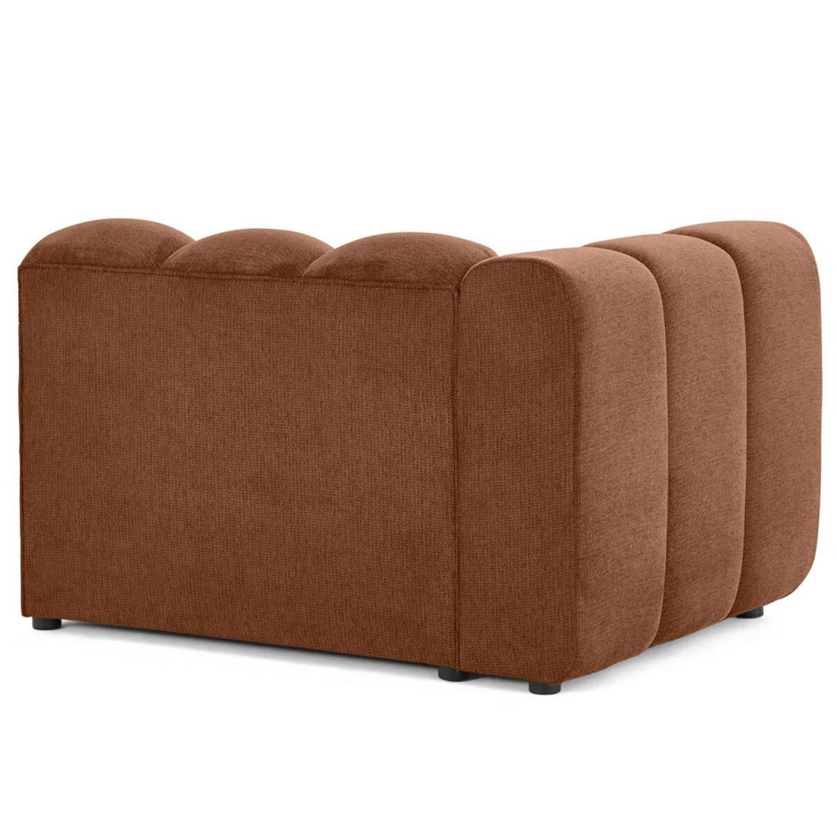 LISA DESIGN Debbie - module d'assise gauche en tissu texturé