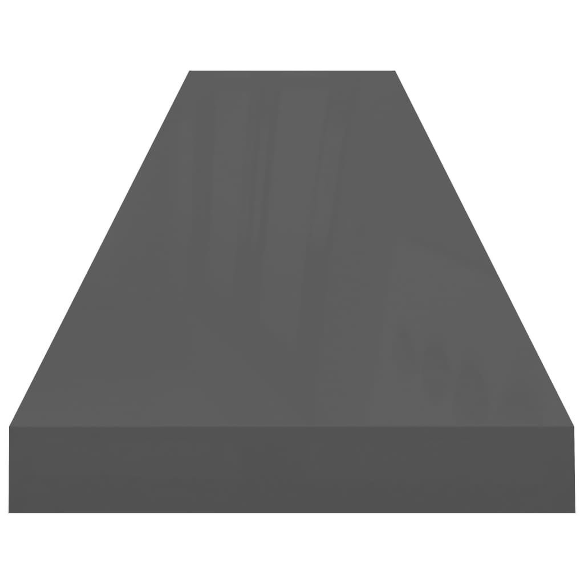 Voir la diapositive 5 : VIDAXL Etagere murale flottante Gris brillant 120x23,5x3,8 cm MDF