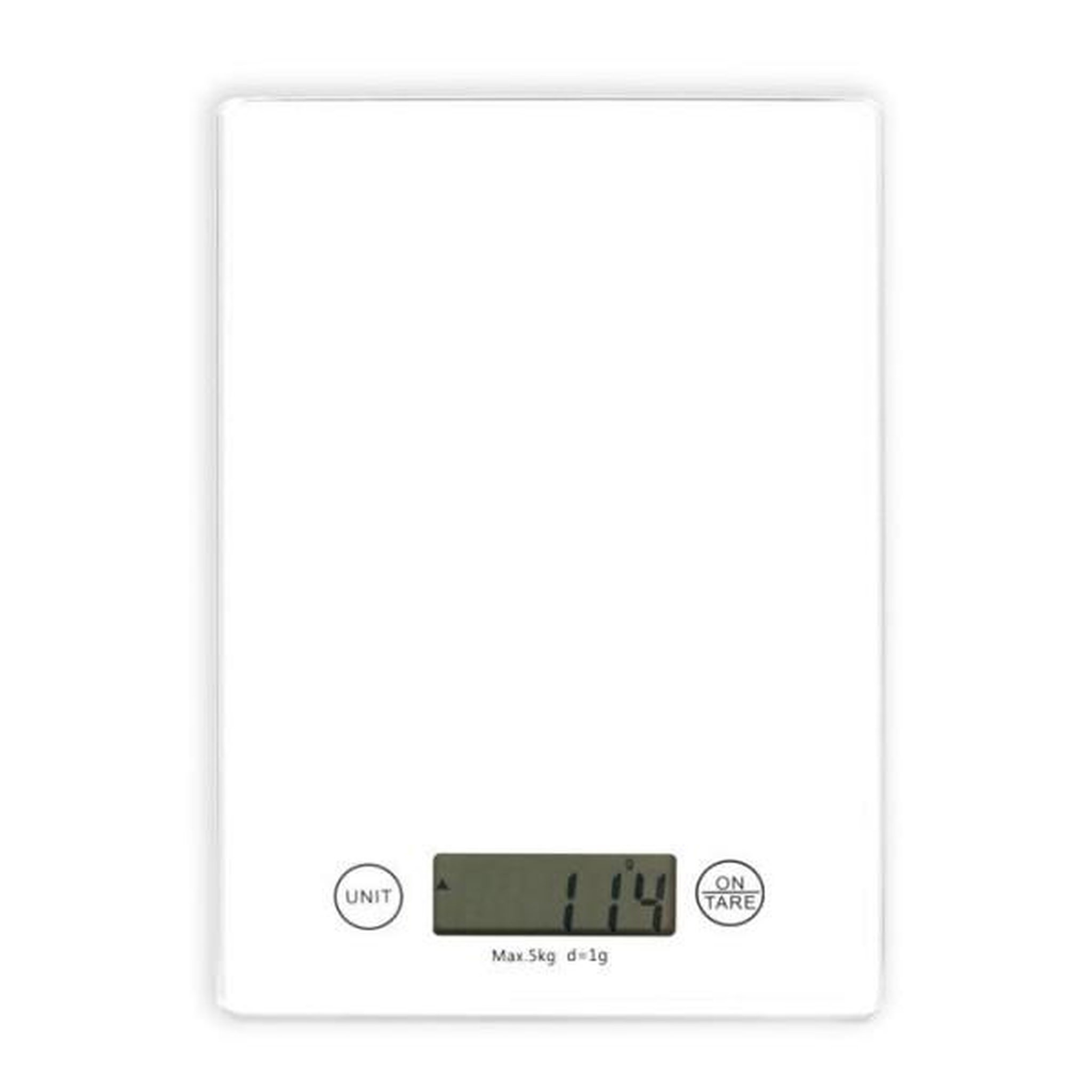 LIVOO Balance de Cuisine Electronique de Precision  - LIVOO - DOM451W - Plateau en verre - 5 kg - Ultra slim
