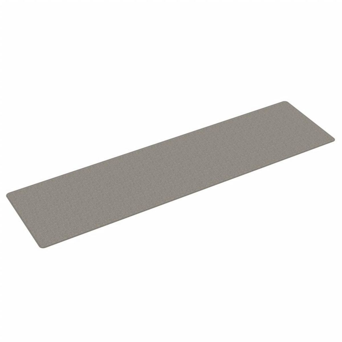 VIDAXL Tapis de couloir aspect sisal argente 80x300 cm
