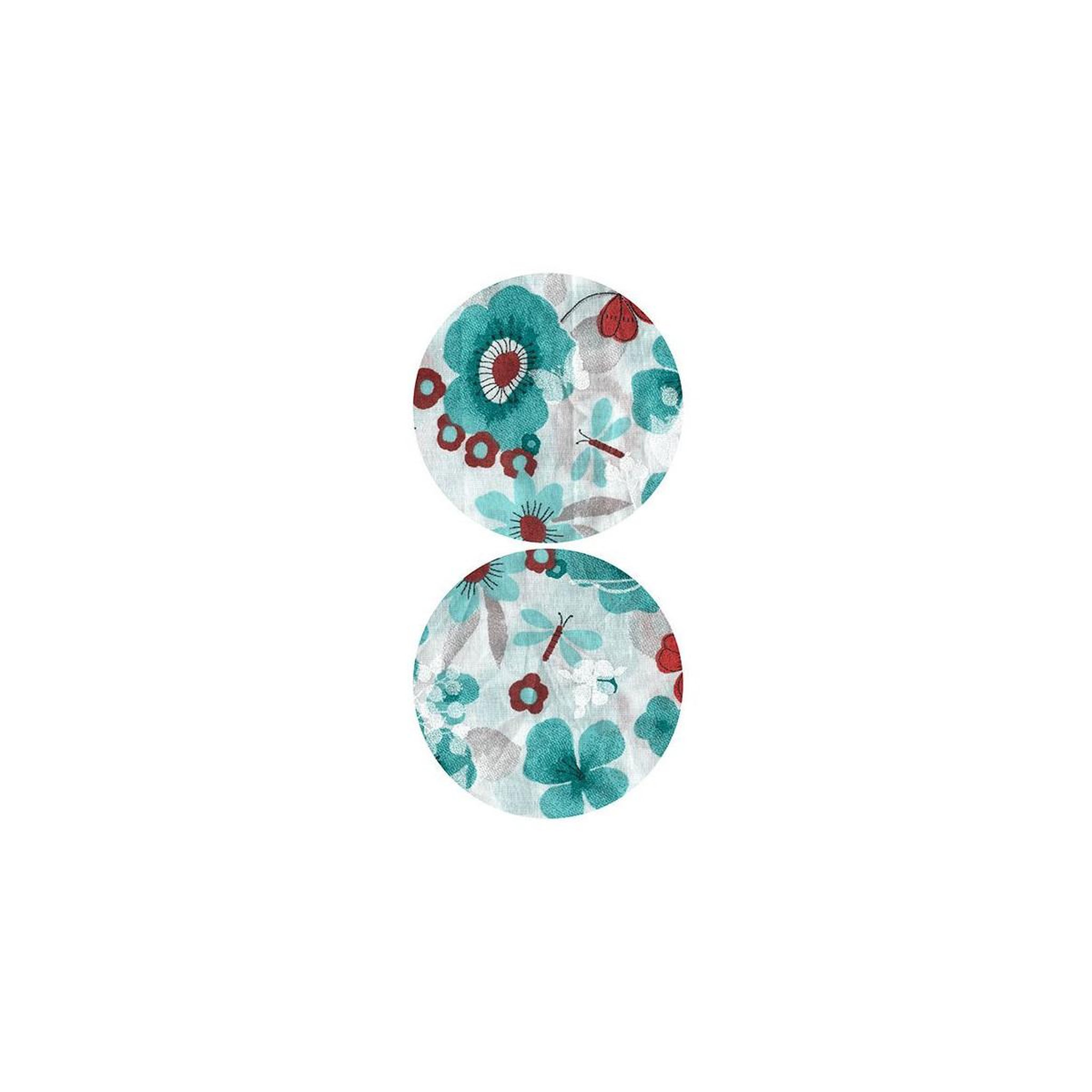 Voir la diapositive 2 : Paris Prix Papier peint  turquoise meadow circle  50x1000cm