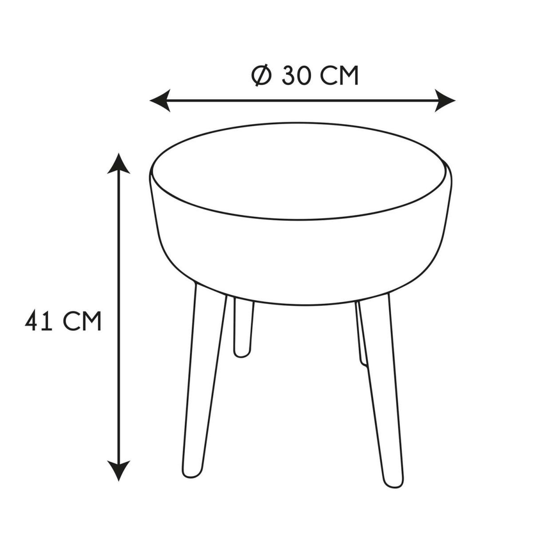 Voir la diapositive 5 : The Home Deco Factory Tabouret design ethnique  mirage  41cm blanc