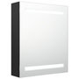 Voir la diapositive 2 : VIDAXL Armoire de salle de bain a miroir LED noir 50x14x60 cm