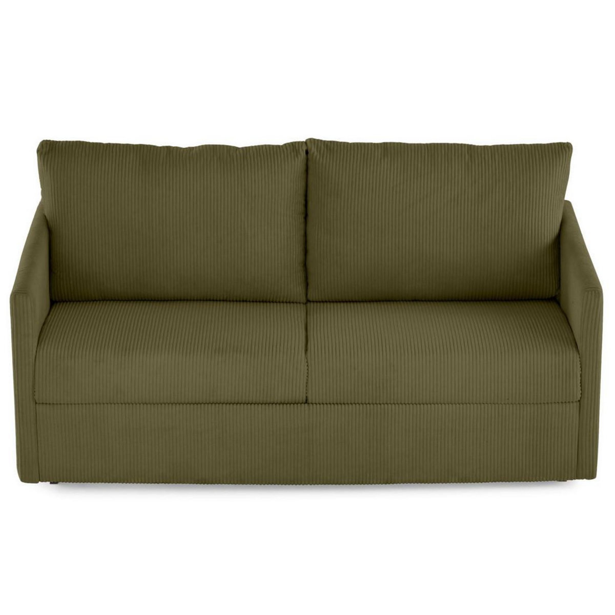 BEST MOBILIER Ottawa - canapé 3 places convertible express couchage quotidien 140 cm matelas 12 cm en velours côtelé