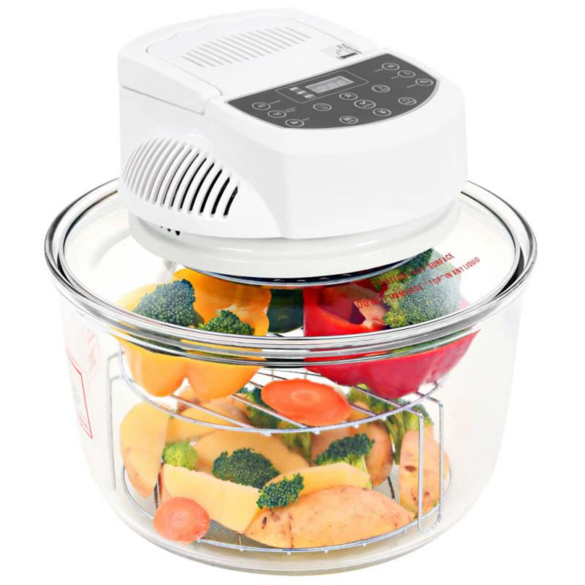 VIDAXL Four à convection halogène avec minuterie numérique 1400 W 17 L