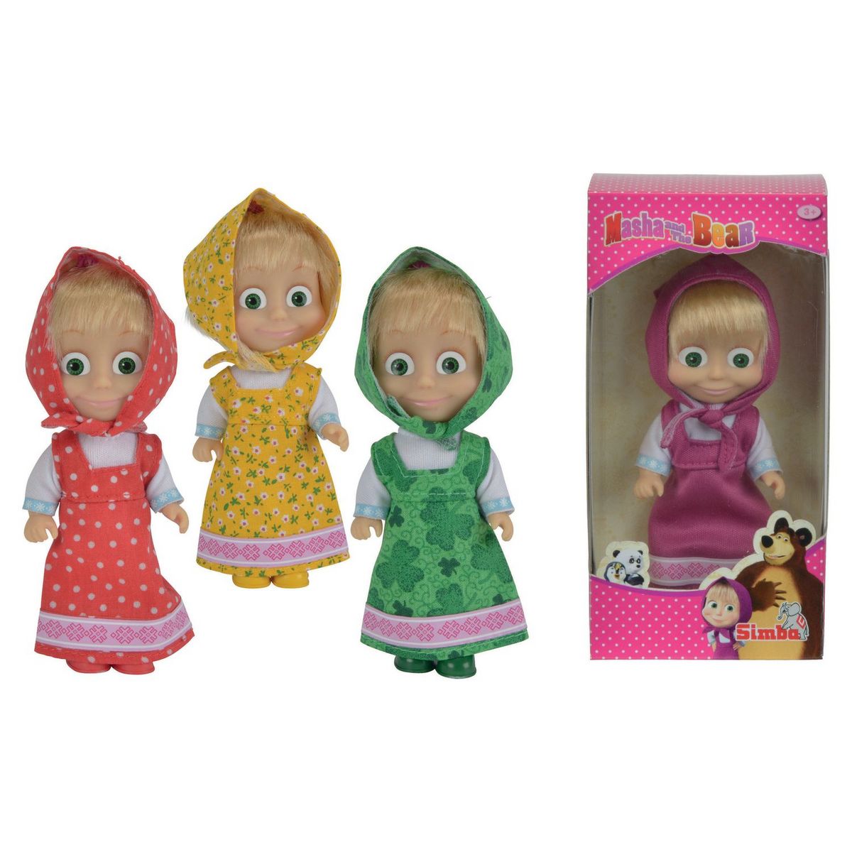 SMOBY Poupée Masha en couleur - Masha and the Bear - Asst