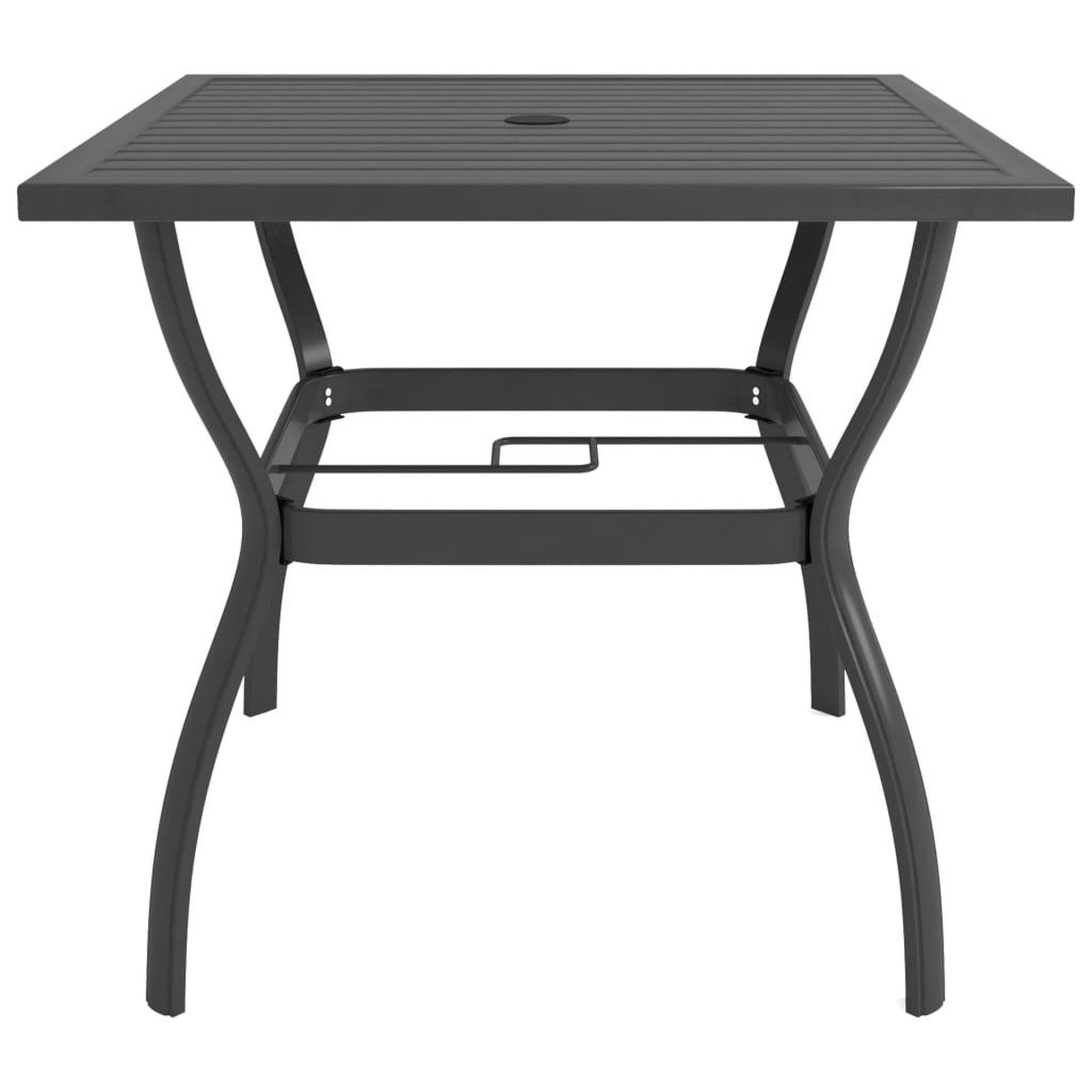 Voir la diapositive 2 : VIDAXL Table de jardin Anthracite 81,5x81,5x72 cm Acier