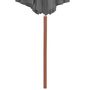 Voir la diapositive 4 : VIDAXL Parasol d'exterieur avec mat en bois 300 cm anthracite