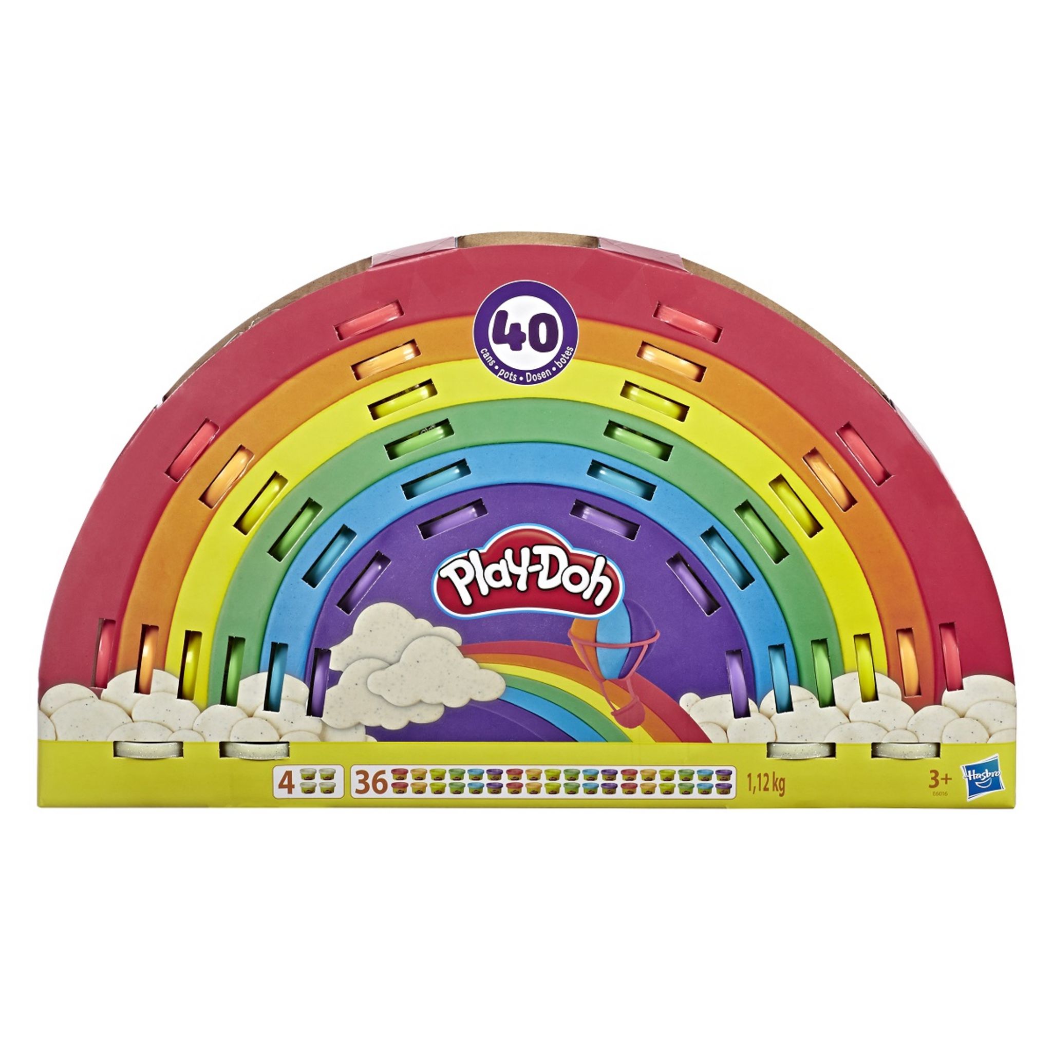 Play-Doh 8 Pots Arc-en-Ciel – 85 G Chaque – Pâte à Modeler Couleurs Vives Pour Enfants Dès 2 Ans, Sensoriel Et Créatif