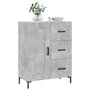 Voir la diapositive 3 : VIDAXL Buffet gris beton 69,5x34x90 cm bois d'ingenierie