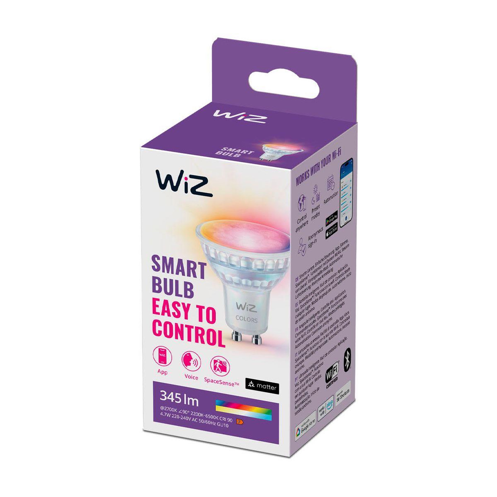WIZ Ampoule LED connectée GU10 Couleur 50W