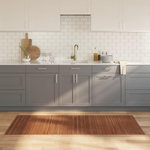 VIDAXL Tapis rectangulaire marron 80x200 cm bambou