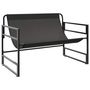 Voir la diapositive 5 : VIDAXL Banc de jardin avec coussin taupe 113 cm acier