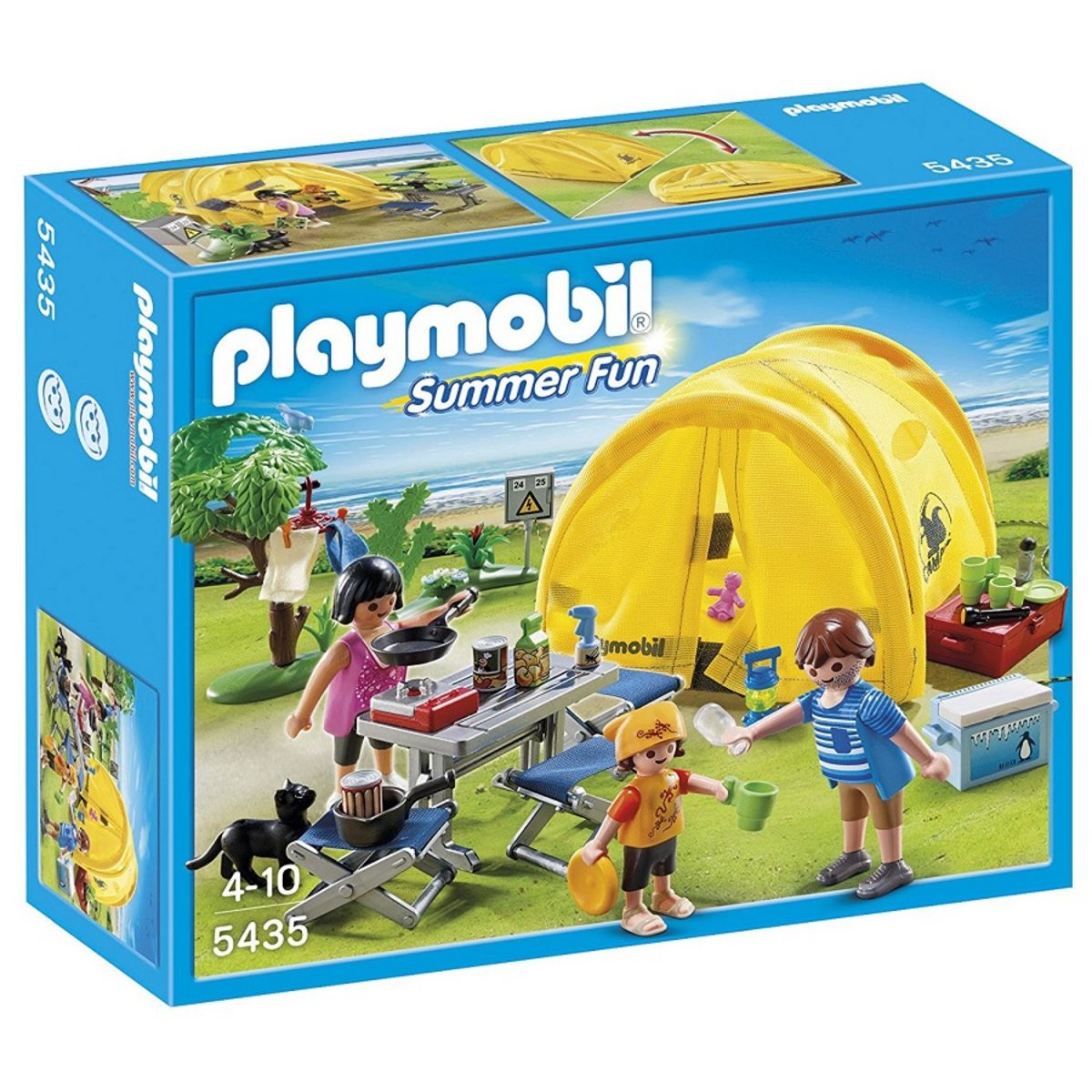 PLAYMOBIL 5435 Famille et tente de camping