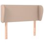 Voir la diapositive 2 : VIDAXL Tete de lit avec oreilles Cappuccino 93x23x78/88 cm Similicuir