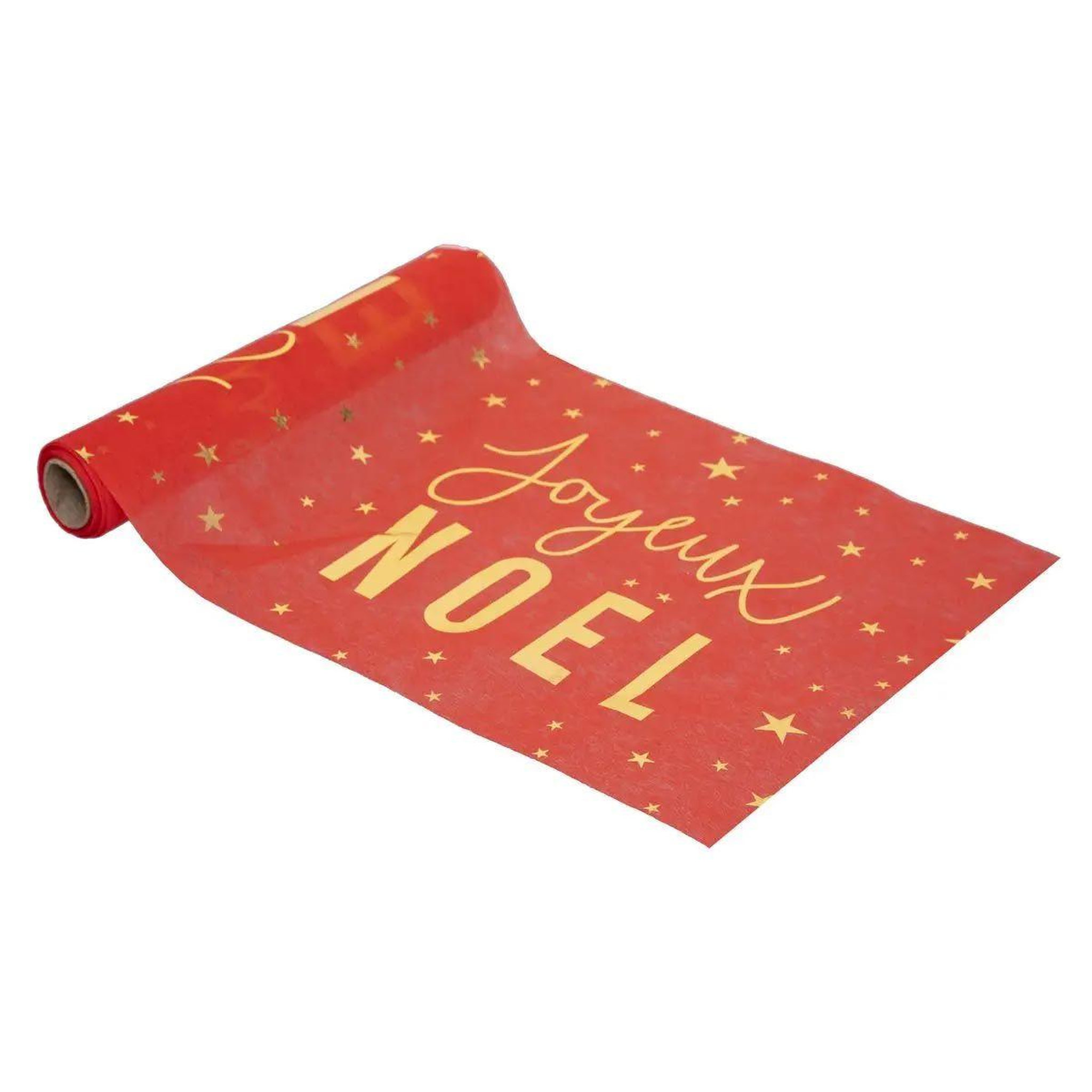 Voir la diapositive 1 : ATMOSPHERA Chemin de table noël  la maison  28x500cm rouge