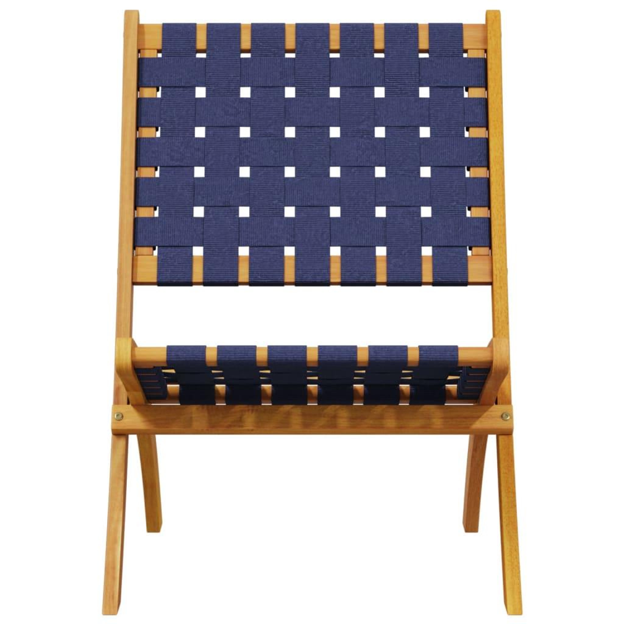 Voir la diapositive 4 : VIDAXL Chaises de jardin pliantes lot de 2 bois d'acacia solide tissu