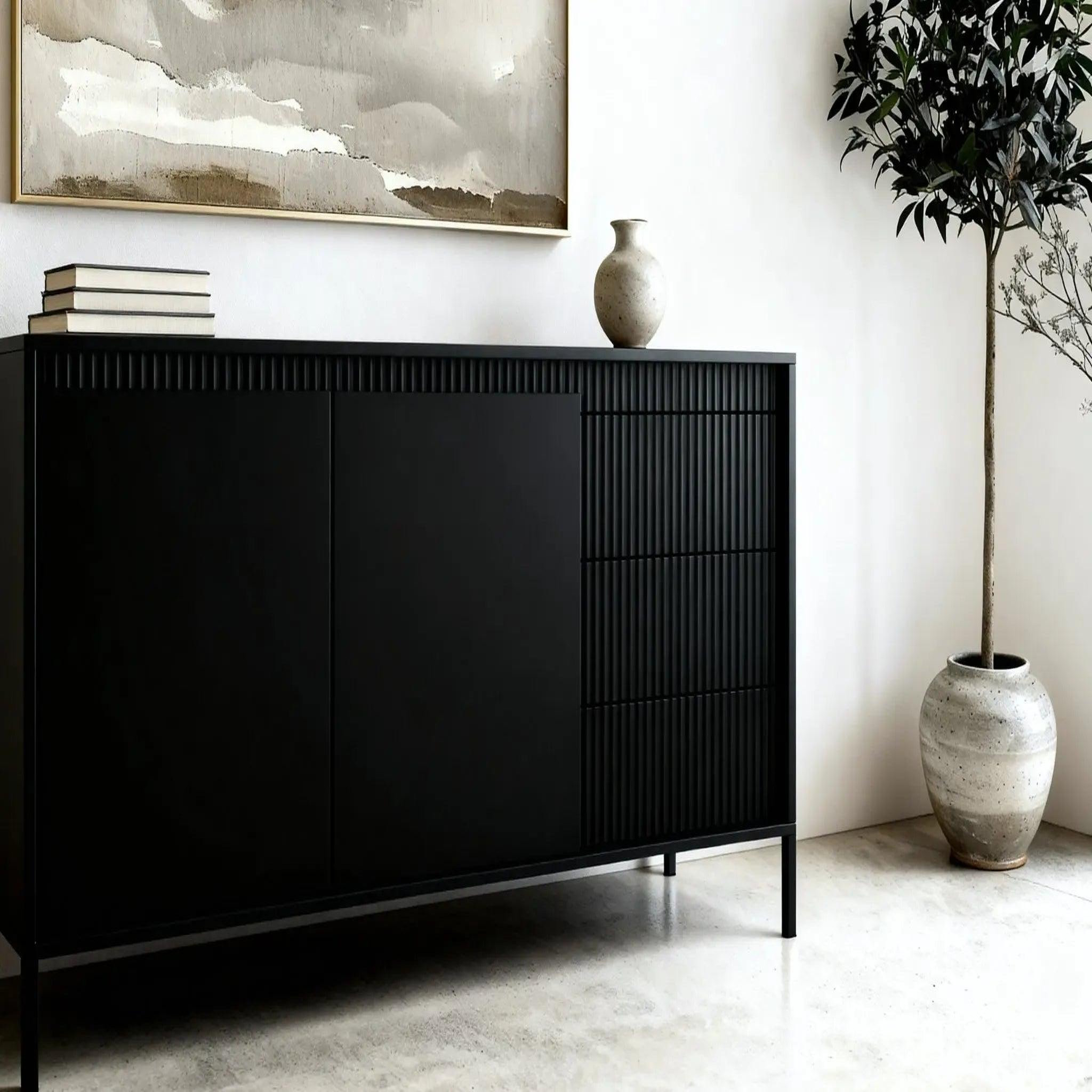 Voir la diapositive 3 : CASANOVA PARIS Alina - buffet 153cmpieds en métal