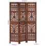 Voir la diapositive 6 : VIDAXL Cloison de separation 3 panneaux Marron 120x165cm Bois manguier