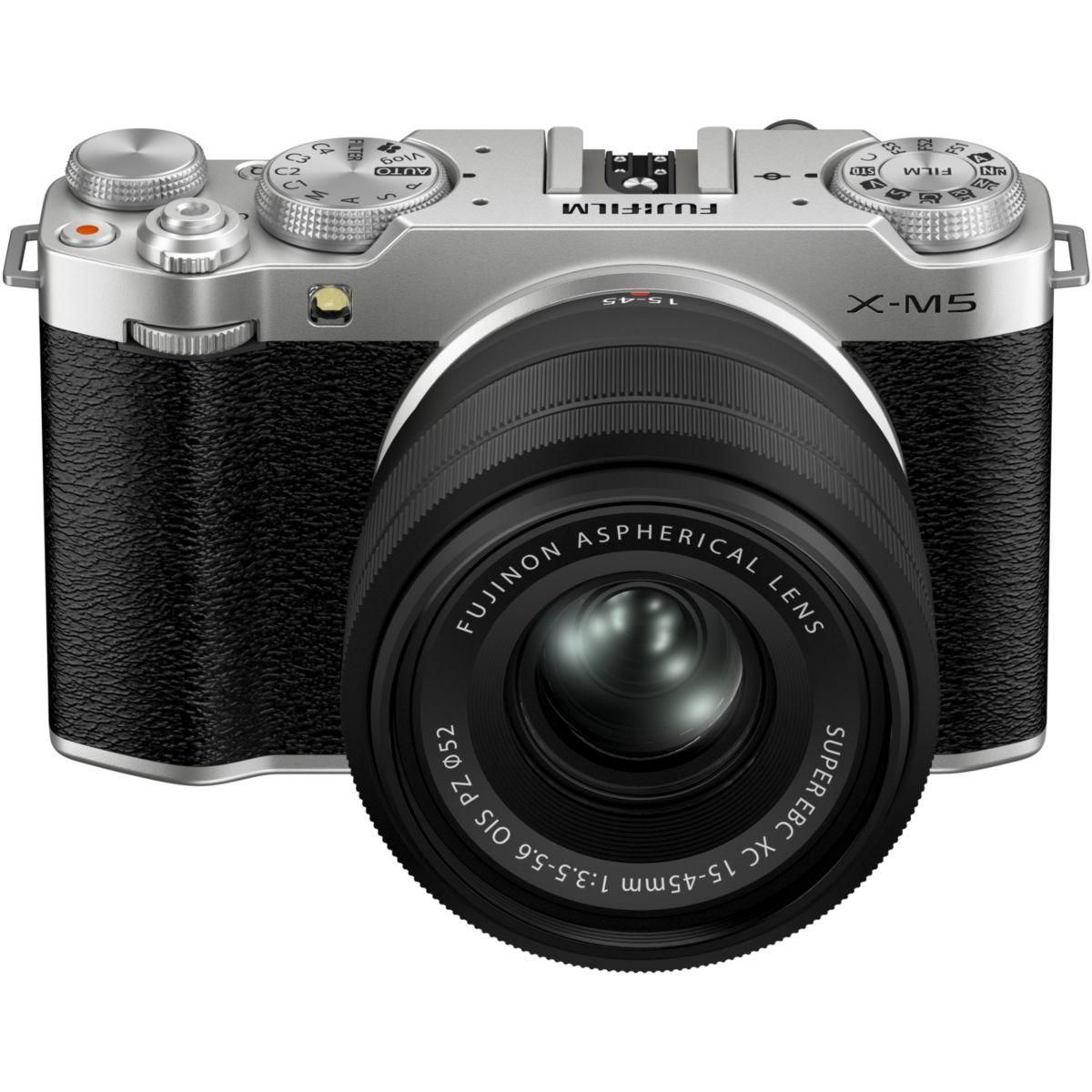 FUJIFILM Appareil photo Hybride Kit X-M5 Silver + XC15-45mm