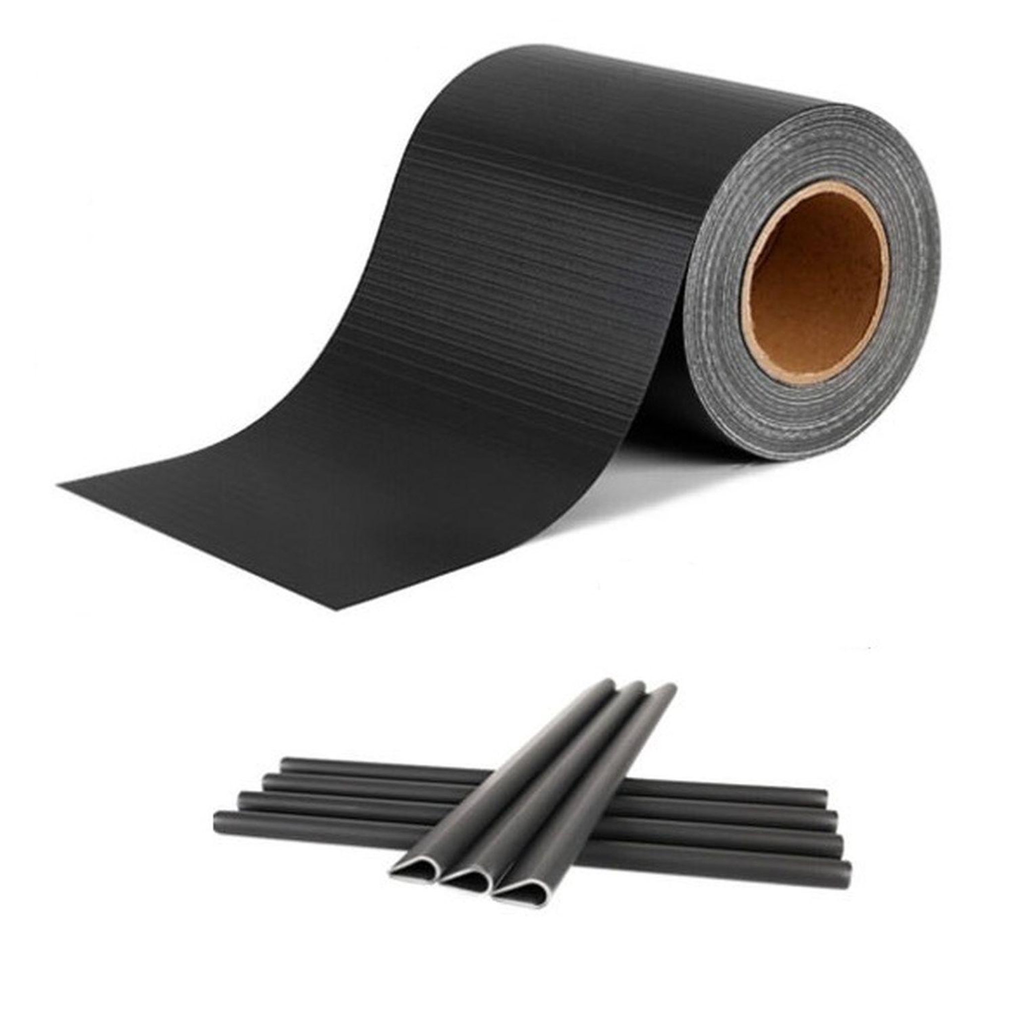 Voir la diapositive 3 : TOILINUX Brise Vue Occultant Clôture en PVC 450 g/m² - 70 m x 19 cm - 70 clips de montage