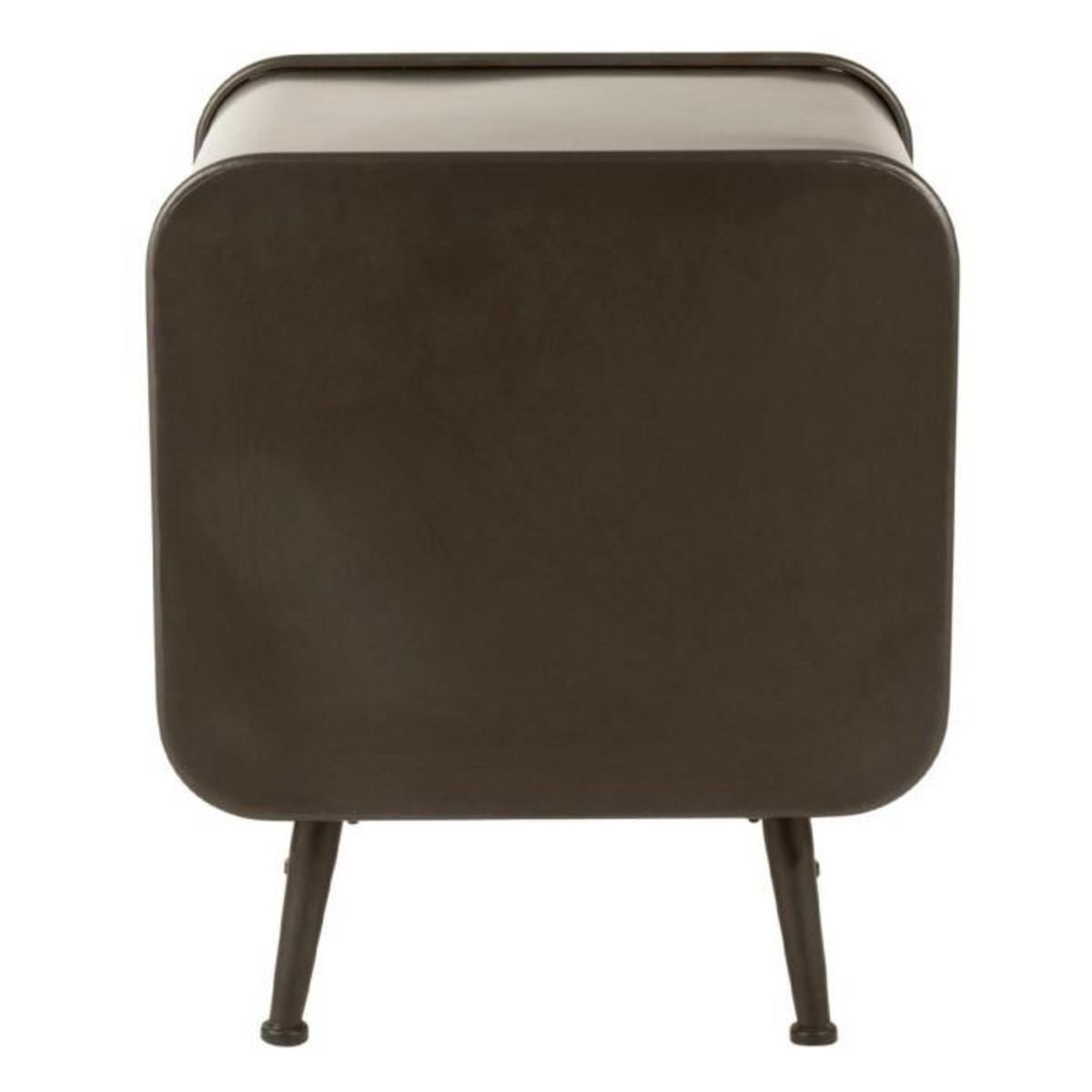 Paris Prix Table d'Appoint 1 Tiroir  Loca  60cm Naturel & Noir