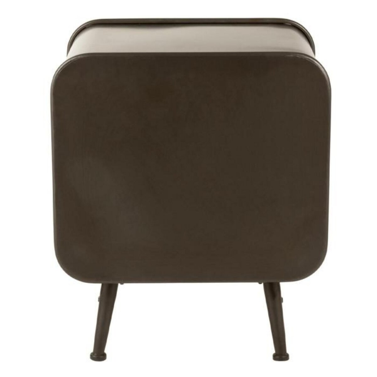 Paris Prix Table d'Appoint 1 Tiroir  Loca  60cm Naturel & Noir