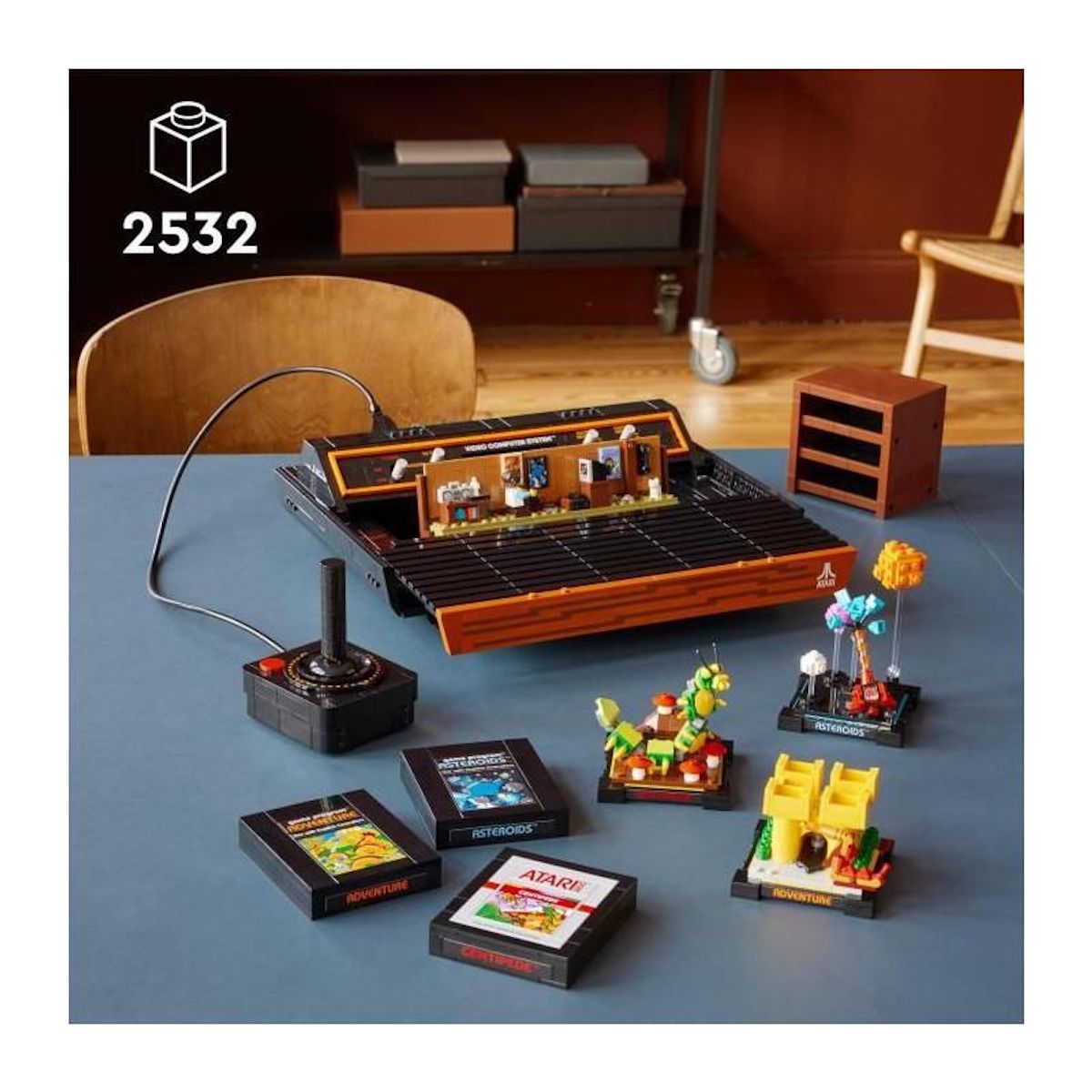 LEGO LEGO Icons 10306 Atari 2600, Maquette a Construire, Console de Jouets Vidéo, pour Adultes