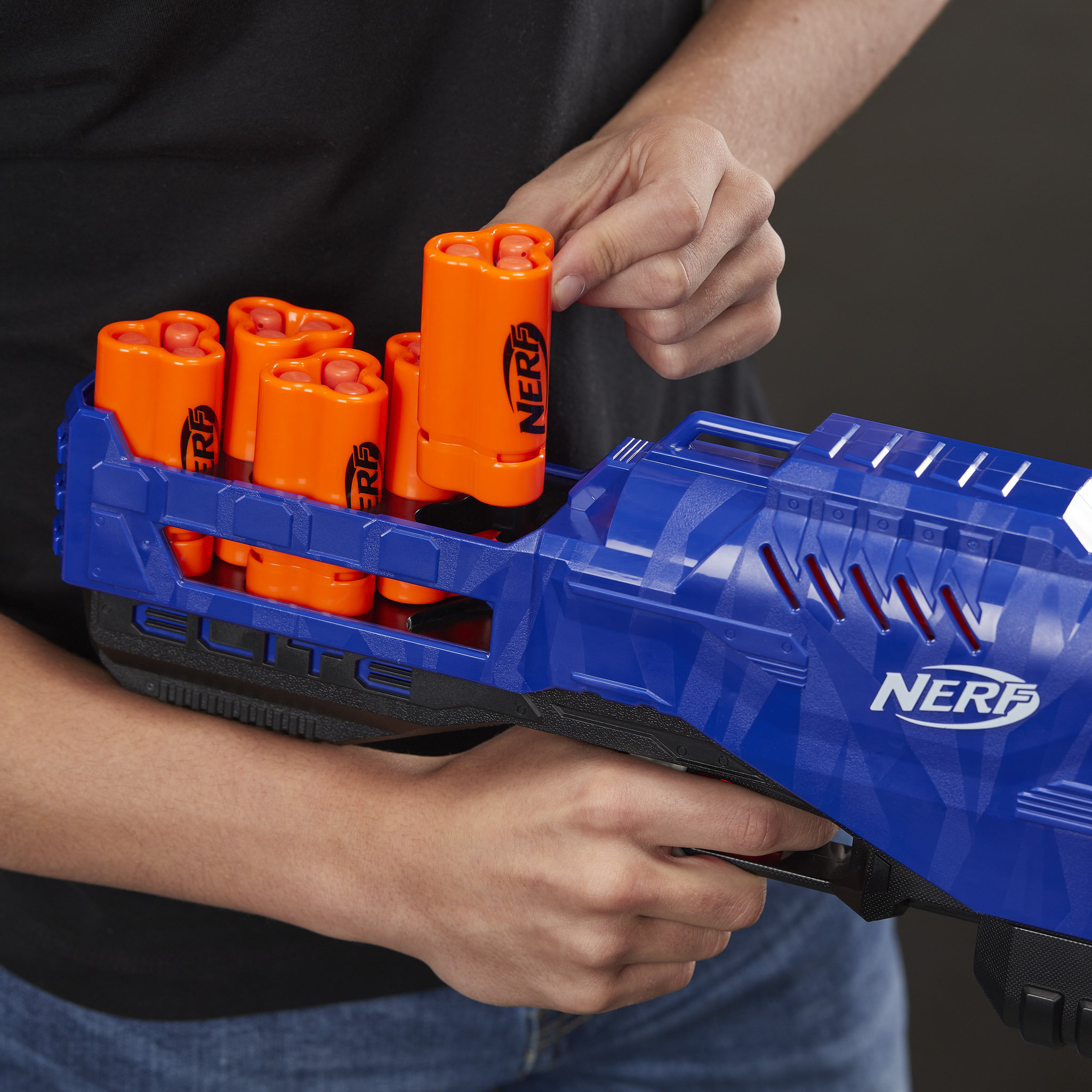 Voir la diapositive 5 : HASBRO Blaster Trilogy DS-15 + 15 fléchettes - Nerf N-Strike Elite