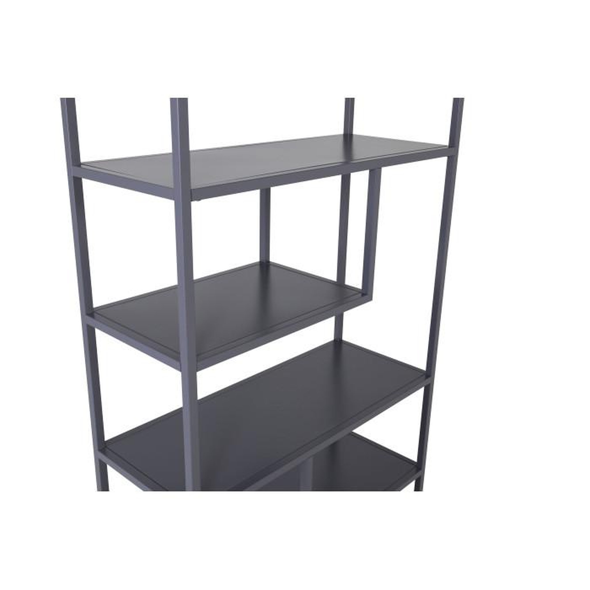 Voir la diapositive 3 : Paris Prix Étagère Bibliothèque 6 Niveaux  Staal  188cm Gris Clair