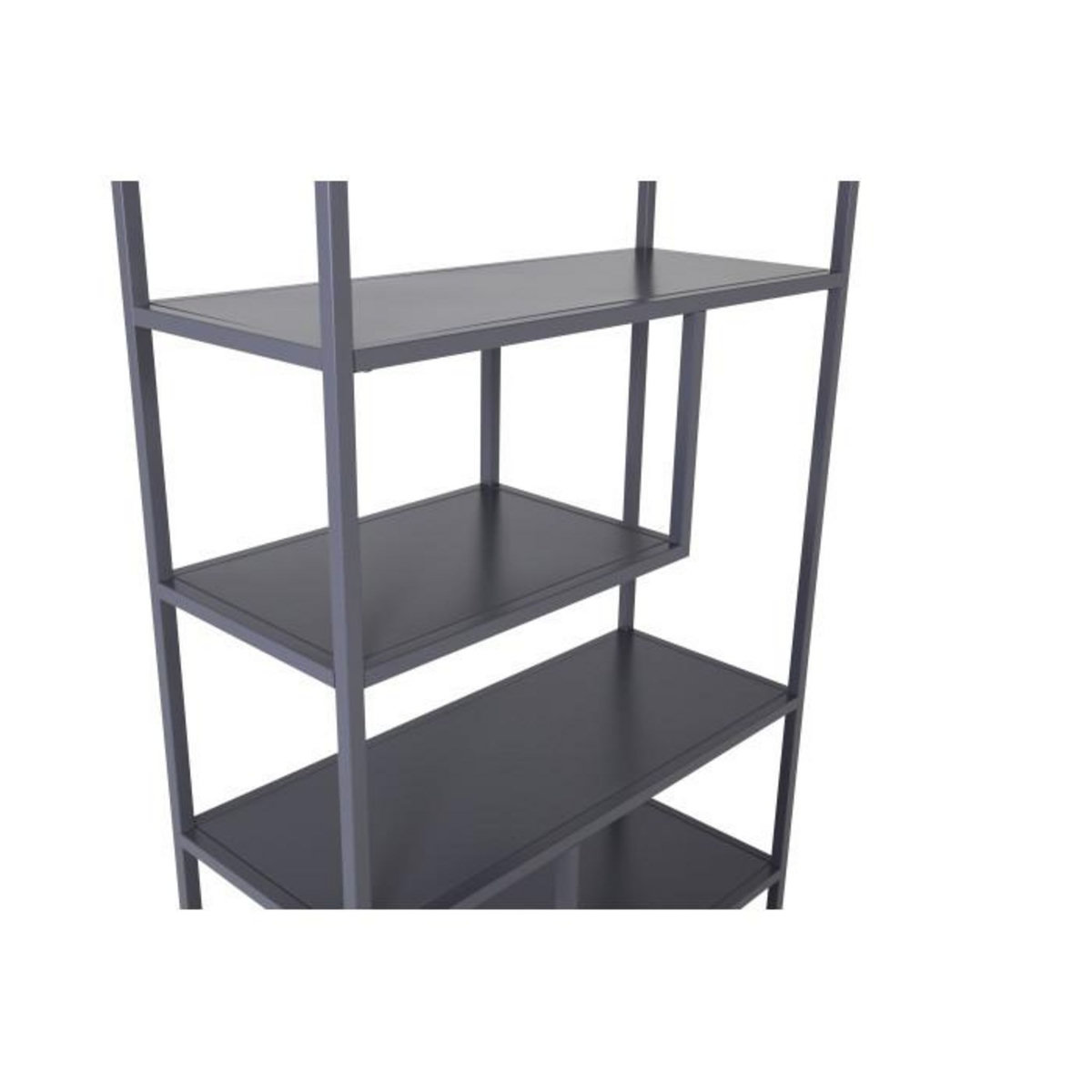 Paris Prix Étagère Bibliothèque 6 Niveaux  Staal  188cm Gris Clair