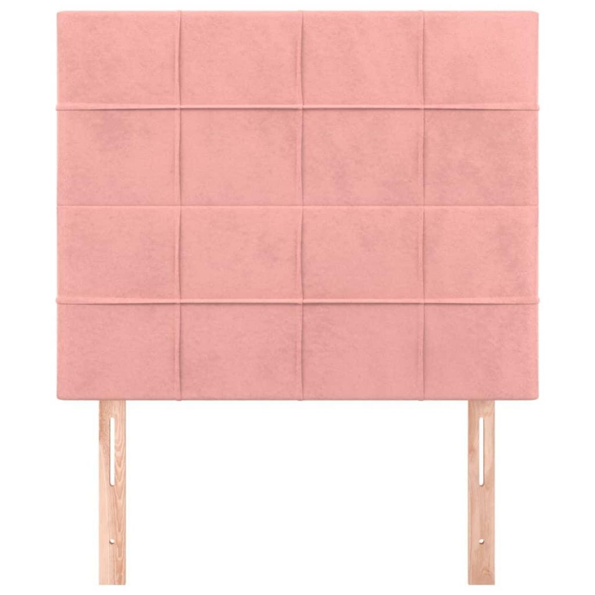 VIDAXL Tetes de lit 2 pcs Rose 80x5x78/88 cm Velours