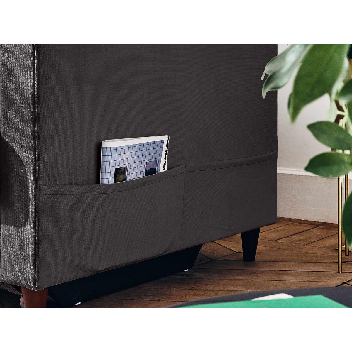 LISA DESIGN Anna - canapé panoramique en u - 7 places - convertible avec coffre - en velours