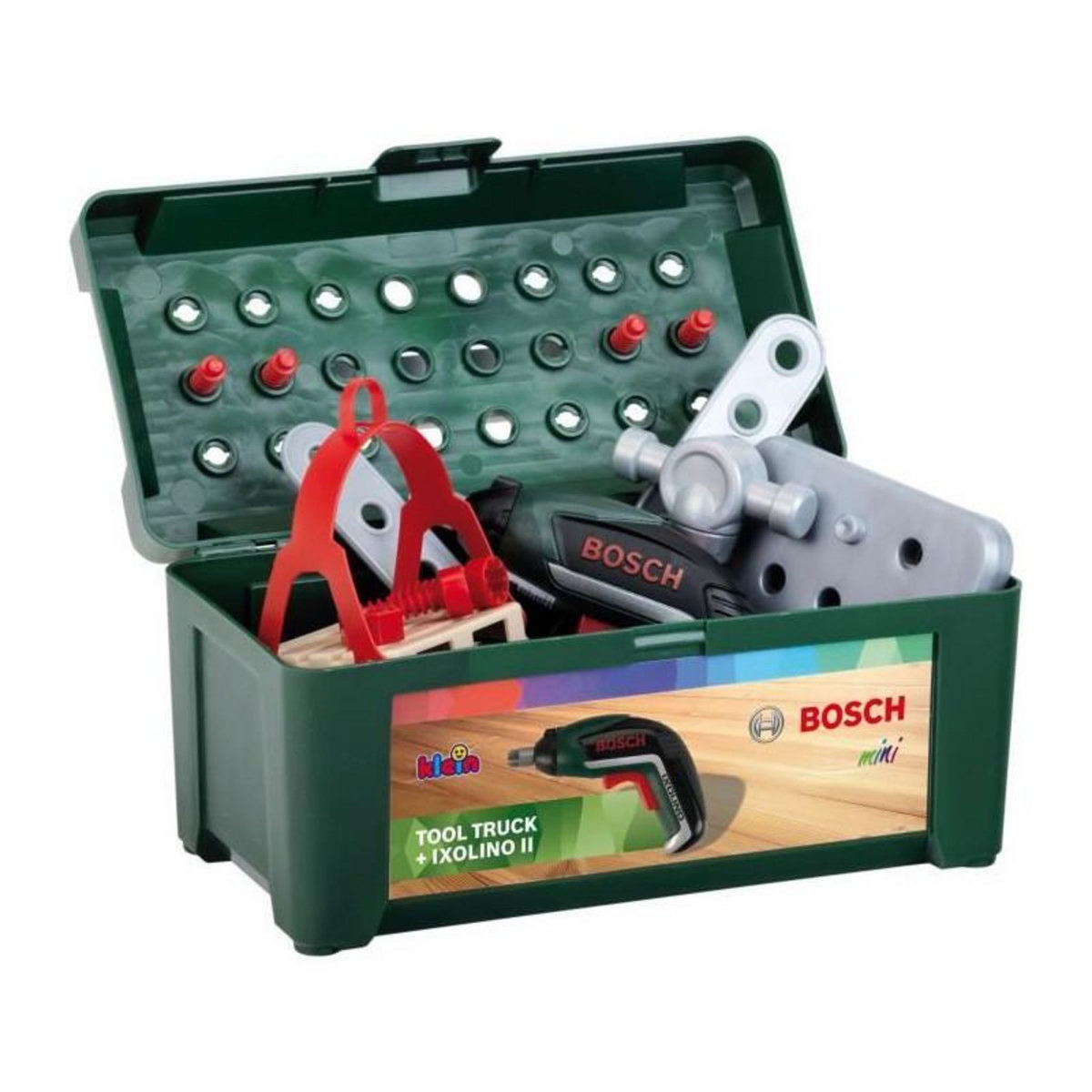 Klein Jouet de bricolage - KLEIN - Camion de bricolage Bosch a monter/démonter - Jeu de construction de plus de 80 pieces.