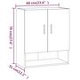 Voir la diapositive 6 : VIDAXL Armoire murale Chene fume 60x31x70 cm Bois d'ingenierie