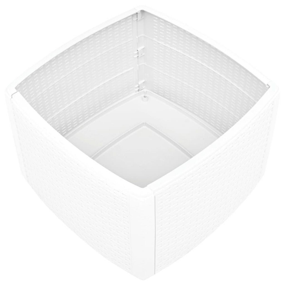 VIDAXL Table d'appoint Blanc 54x54x36,5 cm Plastique