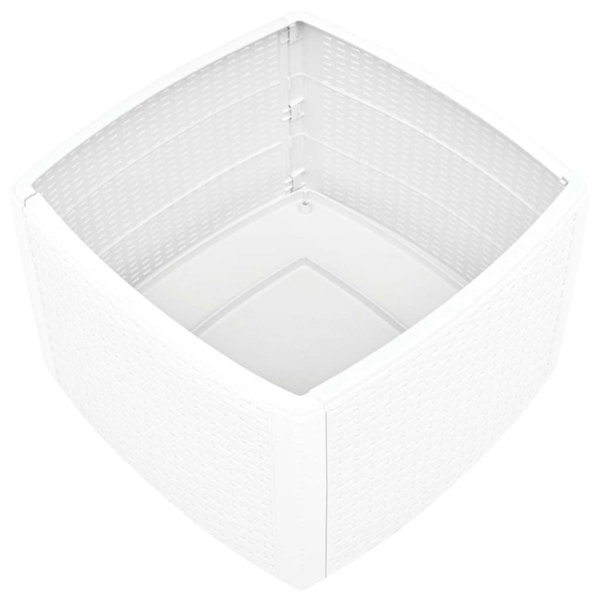 VIDAXL Table d'appoint Blanc 54x54x36,5 cm Plastique