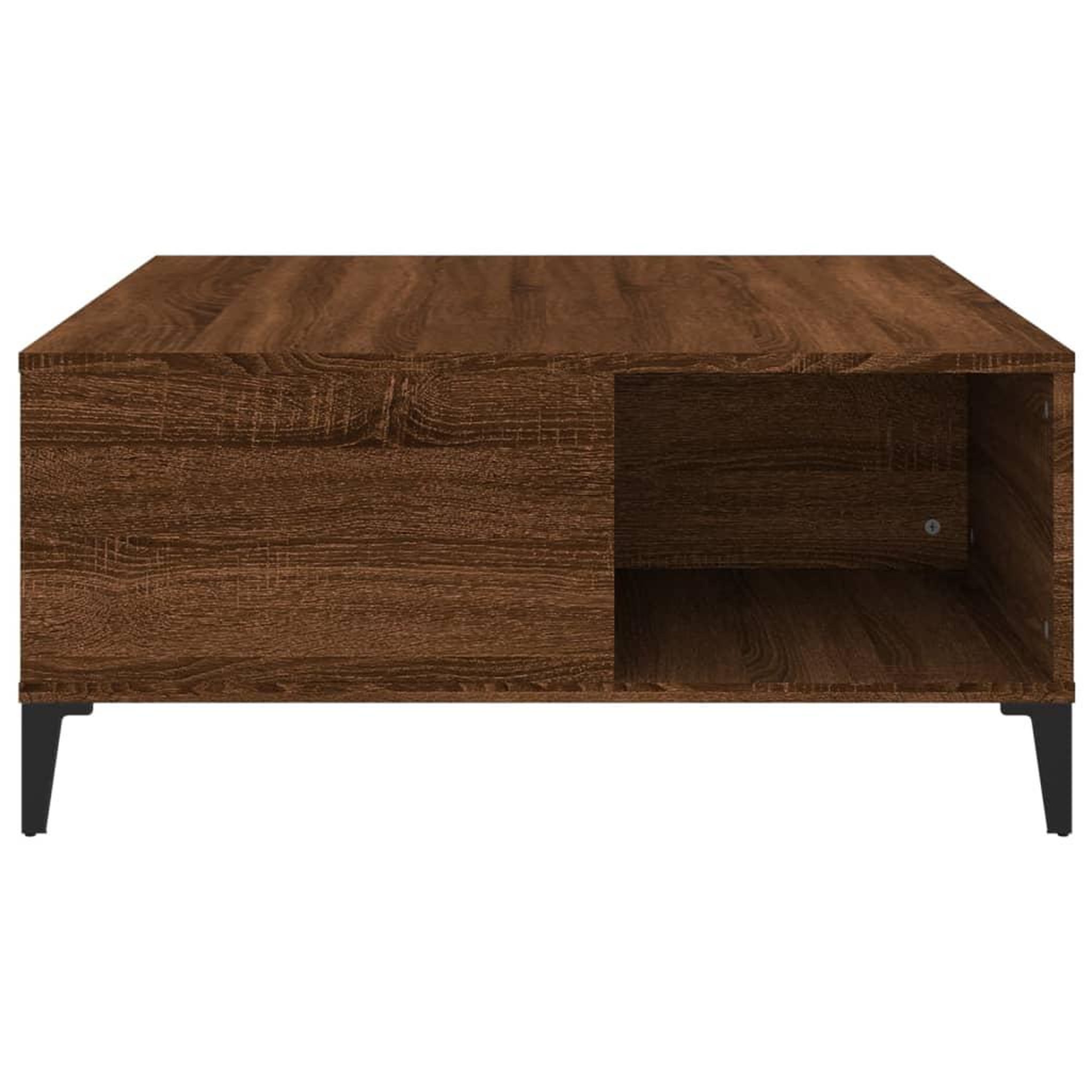 Voir la diapositive 5 : VIDAXL Table basse chene marron 80x80x36,5 cm bois d'ingenierie