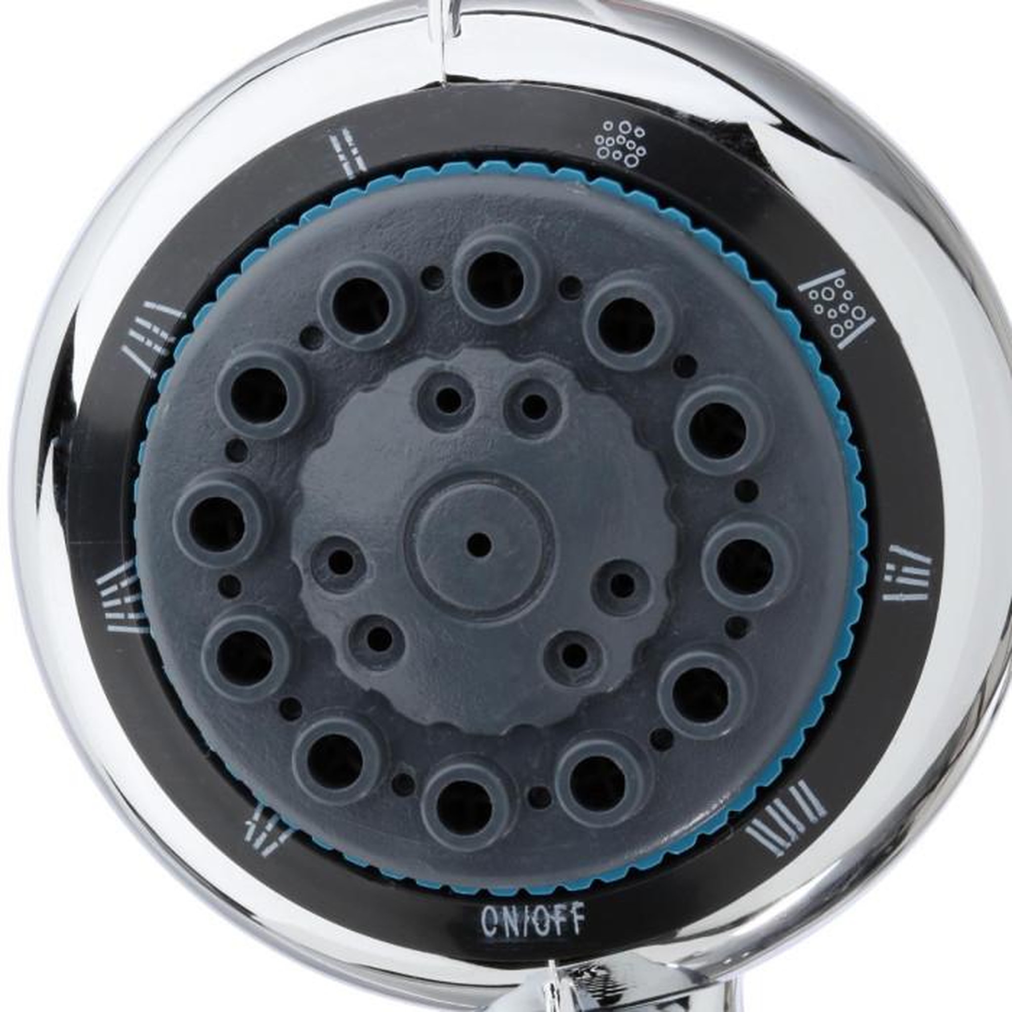 Voir la diapositive 2 : FIVE Pommeau de Douche  7 Fonctions  22cm Chrome