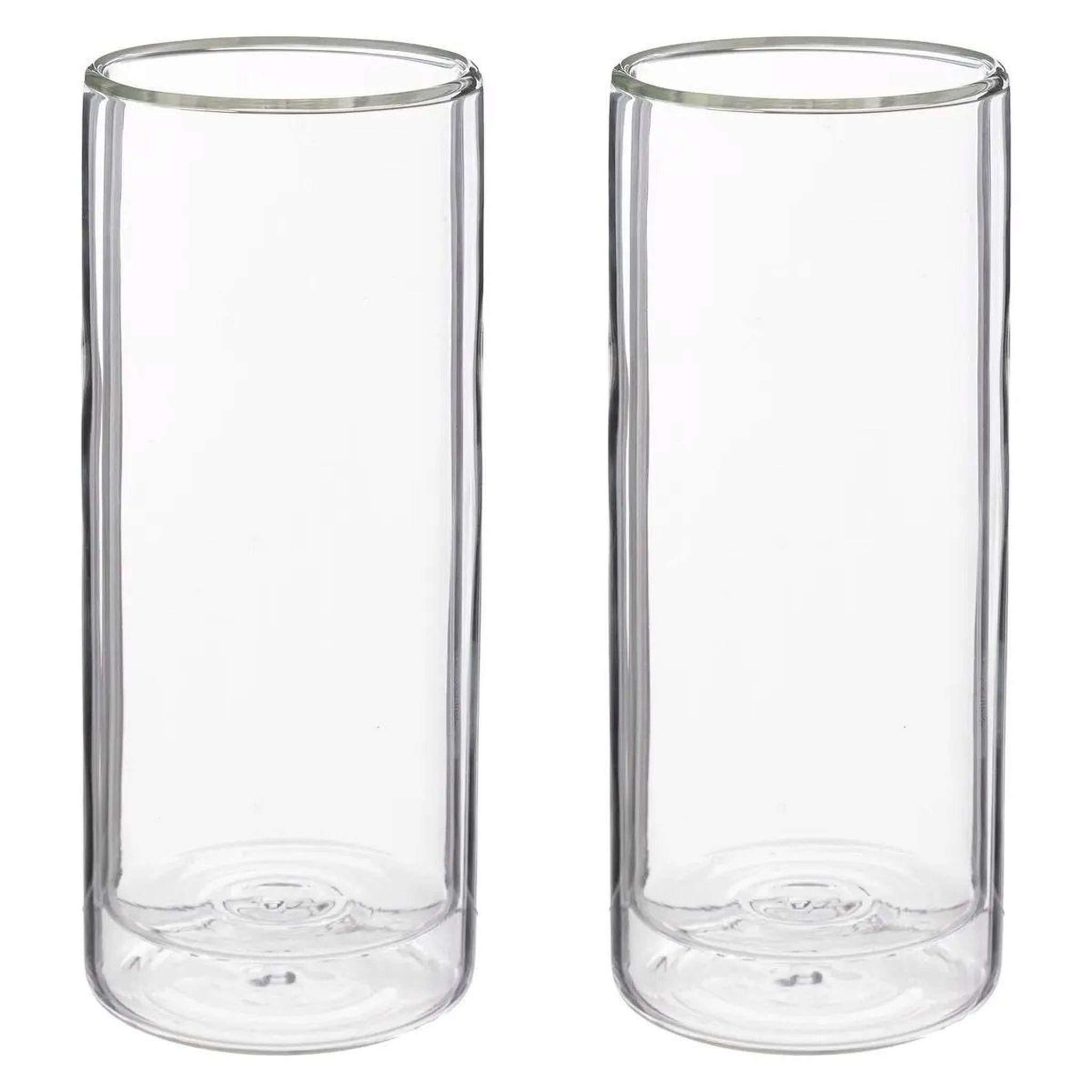 Voir la diapositive 1 : SECRET DE GOURMET Lot de 2 mugs double paroi  cleo  35cl transparent