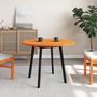 Voir la diapositive 3 : VIDAXL Dessus de table rond cire marron Ø90x2,5 cm bois de pin massif