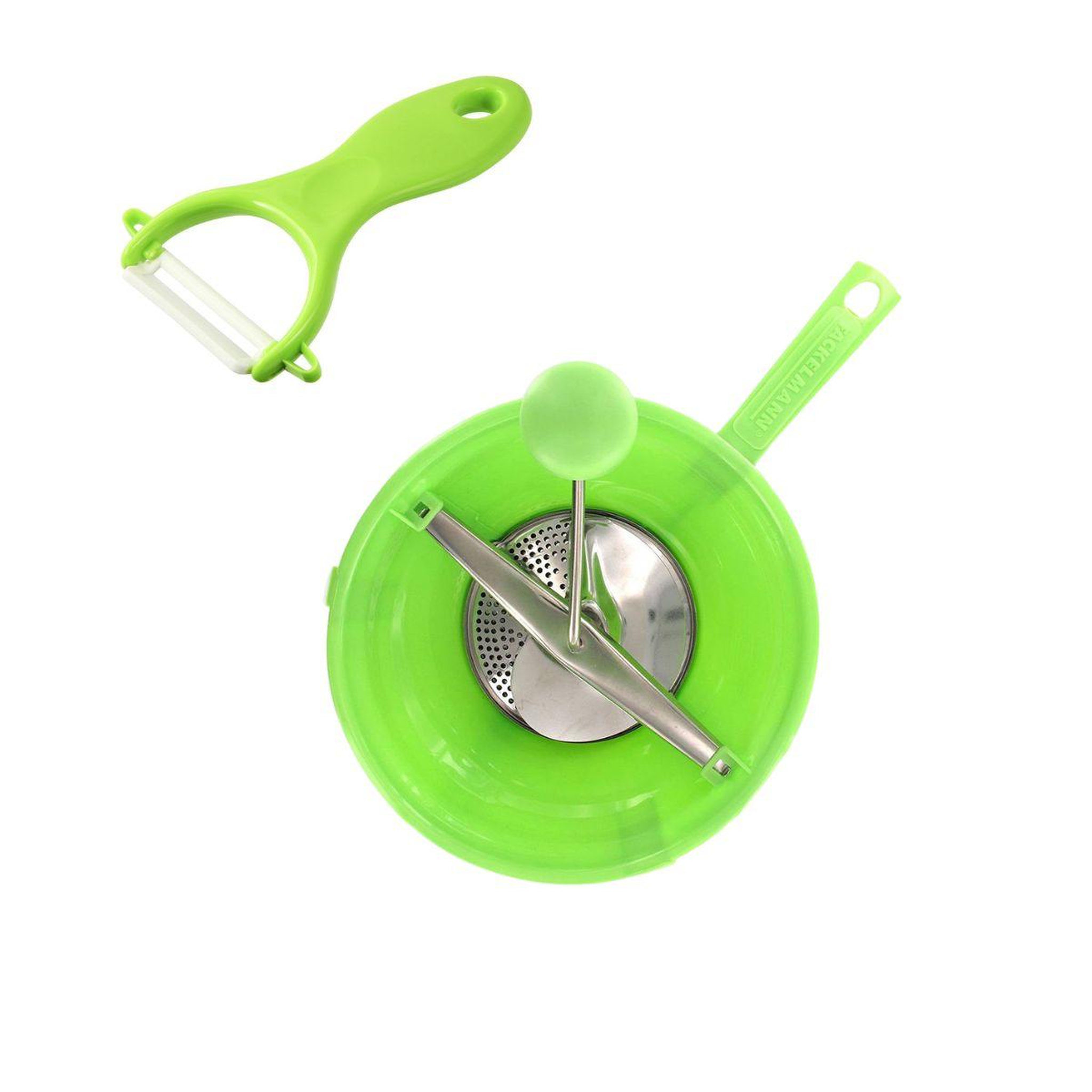 Fackelmann Ensemble de 2 ustensiles spécial purée avec éplucheur et moulin à légumes fackelmann